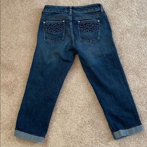 White House Black Market Denim Capris